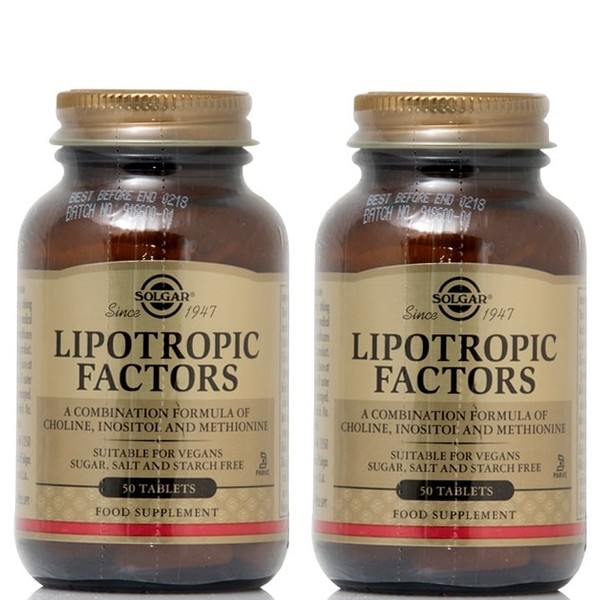 Solgar 2x Solgar Lipotropic Factors 2x50 Tablets (0033984015807 X2)