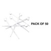 Hair Tools Deluxe Plastic Roller Pins White (50 Per Pack)