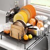 Urackify Dish Rack for Kitchen Counter, 304 Stainless Steel Dish