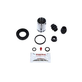 Bigg Red - Rear Brake Caliper Repair Seal Kit & Pistons - Compatible with 159, 166, A3 1.8, Ds Ds3, Ulysse, Focus Rs, Lancia Kappa, Carisma, etc..