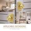 HIEMEY Privacy Gold Door Knob Interior, Satin Brass Door Knobs
