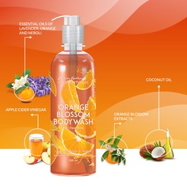 Aroma Magic 3-in-1 Orange Blossom Body Wash | Cleanses & Nourishes Hair, Body & Face | Refreshing & Rejuvenating | Revitalize Dull Skin & Hair | 7.44 Fl Oz/220ml