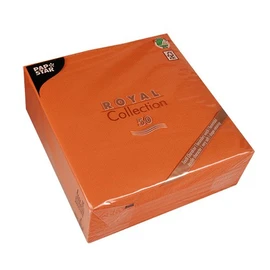 Papstar – 50 Serviettes ROYAL Collection 1/4 Fold 33 x 33 cm Nectarine, 84864