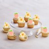 Gyufise 60Pcs Edible Strawberry Cupcake Toppers Wafer Paper Strawberry Flower