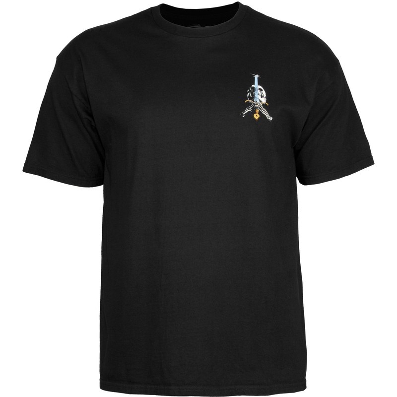 Powell Peralta Skull & Sword T-Shirt, Black, Extra Large
