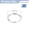 uxcell 100Pcs 12mm Double Loops Split Rings, Round Jump Ring