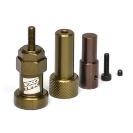 EXOTEK RACING LLC Tire Sander Arbor Set 12mm Hex 14mm HexF1 10mmFrnt ETK2101 Electric Car/Truck Option Parts