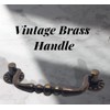 Universal Hardware Vintage Brass Drawer Handle Solid Cabinet Drop Swan