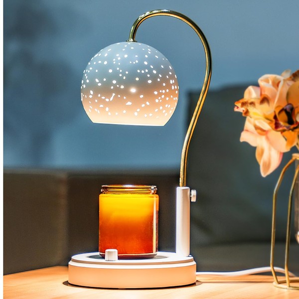 WOLDFY Candle Warmer Lamp with Timer, Candle Warmer Lamp Adjustable