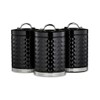 GEEPAS Argyle 3-Piece Tea Coffee Sugar Canisters Set | 1.3L