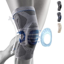 NEENCA 膝サポーター 薄手 スポーツ用 膝の安定 バレーボール/ランニング/登山 左右/男女兼用 膝蓋骨ゲルパッド バネ 大きいサイズ (ブルー 1枚入 XL)