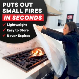 America Fire Blanket, Fire Blanket (3pk) Puts Out Fires in Seconds, Never Expires, Provides Peace of Mind