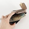 Hirokokoshino Femme Women's Bifold Wallet, Purse Brooch, Compact, Bifold, Silver,