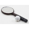 International Miniatures by Classics Dollhouse Miniature Tennis Racket with Ball