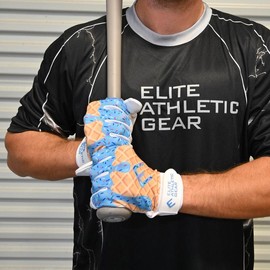 Elite Athletic Gear Blue Ice Cream Batting Gloves - Size: Adult Medium