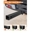 18 Inch Hitch Extender, 2-Inch Receiver 3,500 Lbs, Black, Boat