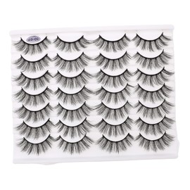 Baluue Rtificial Makeup Lashes Natural False Eyelashes Kit 14 Pairs Full Length Width for Daily Use Parties Special Occasions