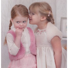 Wendy Peter Pan Chunky Knitting Pattern for Girls Bolero Waistcoat & Shrug (P1296)