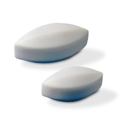 SP Bel-Art Spinbar Teflon Elliptical (Egg-Shaped) Magnetic Stirring Bar; 38.1 x 15.9mm, White (F37130-0112)
