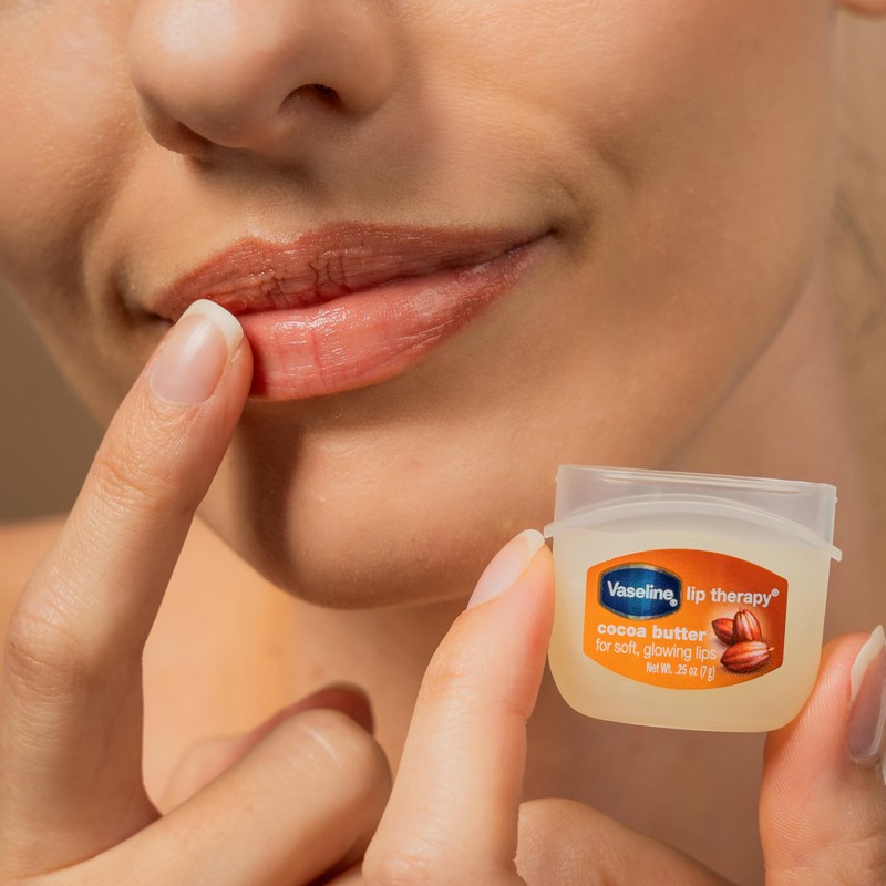 Vaseline Lip Therapy Cocoa Butter, Nourishing Lip Balm for Optimal