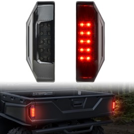 SAUTVS Ranger Tail Lights, Smoked Black LED Taillights Rear Brake Stop Lamps for Polaris Ranger 570 Full Size XP 900 1000 GENERAL 1000 2015-2020 Accessories(2PCS, Replace #2412774)