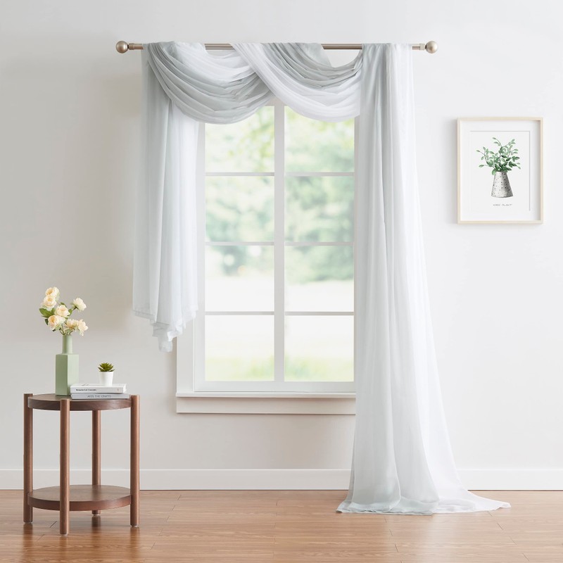 Warm Home Designs Wedding Arch Draping Fabric Bundle - Silver