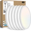 zemty 6Pack 12 Inch LED Flush Mount Ceiling Light, Super