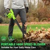 Leaf Blower Cordless with 2 Batteries and Charger, 20V Electric