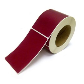 NextDayLabels - 3 X 5 Rectangle Inventory Color Coding Labels, 500 Per Roll (Burgundy)