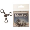 Mustad Mini 3-Way Cross Barrel Canal Swivels Size 2/0 Qty