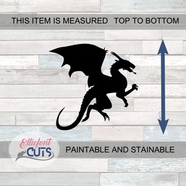 Dragon Wooden Cutouts for crafts, Laser Cut Wood Shapes 5mm thick Baltic Birch Wood, Multiple Sizes Available