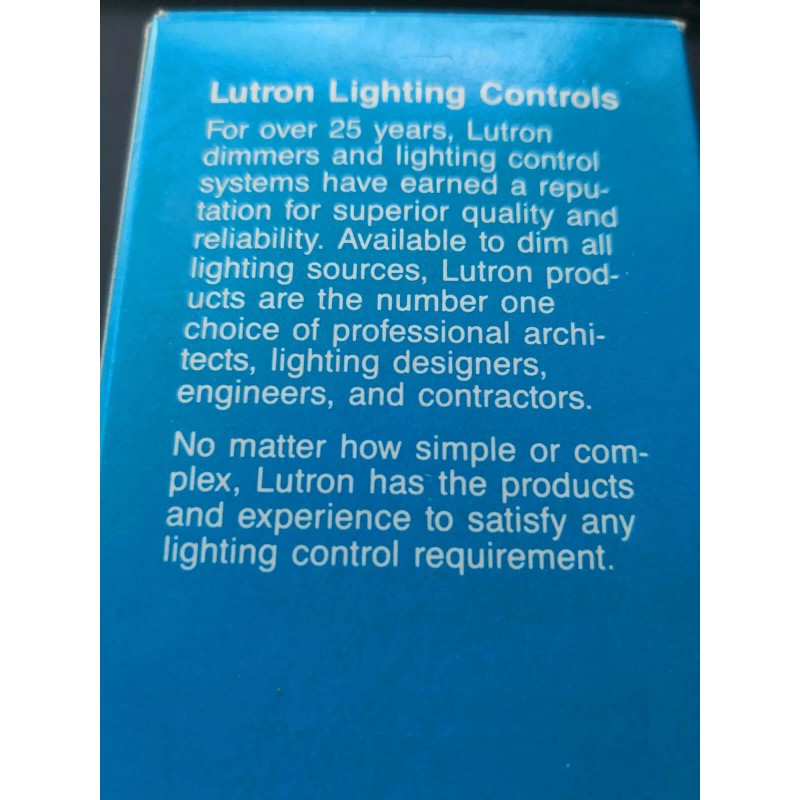 LUTRON IVORY GLYDER LINEAR SLIDE DIMMER GL-10P