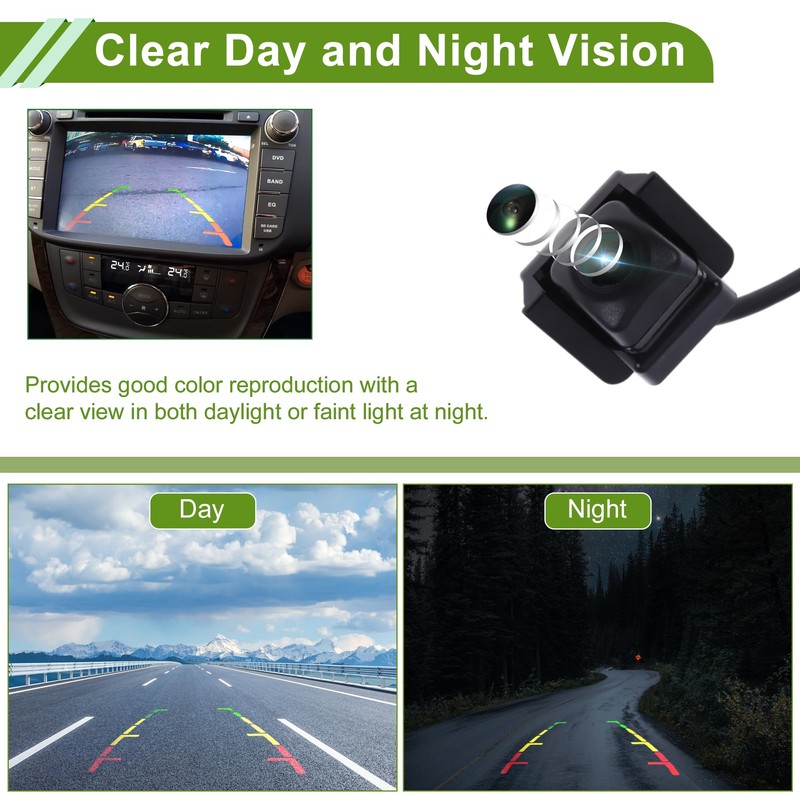 X AUTOHAUX Car Park Assist Camera Rear View Backup Reverse