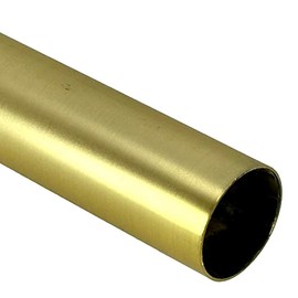 94" HEAVY DUTY Round Closet Rod | 32mm Diameter | Satin Brass Clothes Pole | 1 Pack