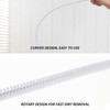 2 Pack Long Cleaning Brushes with 2 Piece Hooks, Drain