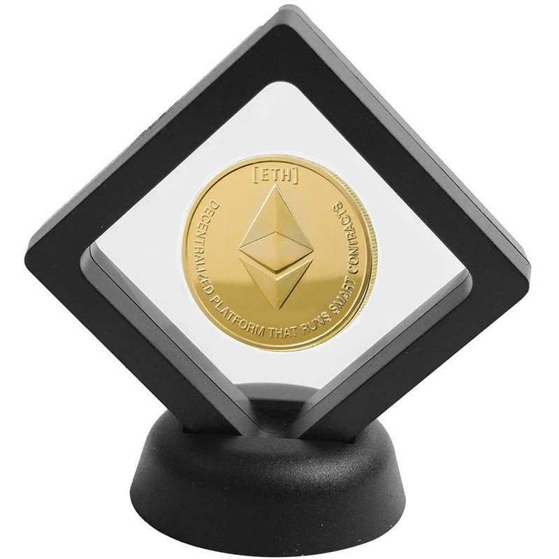 SUPIA Actual Physical Litecoin with Silver Plating Display Iem Case
