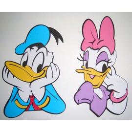 Mickey Donald Duck and Daisy Die Cut Paper Piecing Scrapbook Embellishment