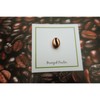Large Copper Coffee Bean Lapel Pin