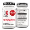 10X Health Probiotics for Men - 60 Capsules Immune Support