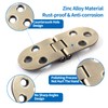 Auvotuis 4Pcs Heavy Duty Folding Table Hinges, Bronze Sewing Machine