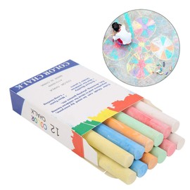 60Pcs Anti-Dust Chalk, Dustless And Washable, Colored Chalk Set, Student