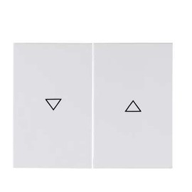 Hager K.1 Double Key with Arrow K1 Polar White