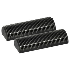 vhbw 2x Block Blades Compatible with Braun Synchron Plus De Luxe, Plus Shaver Black/Silver