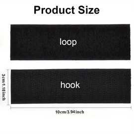 24 Sets Hook and Loop Tape, 1 x 4 Inch Adhesive Strips Heavy Duty