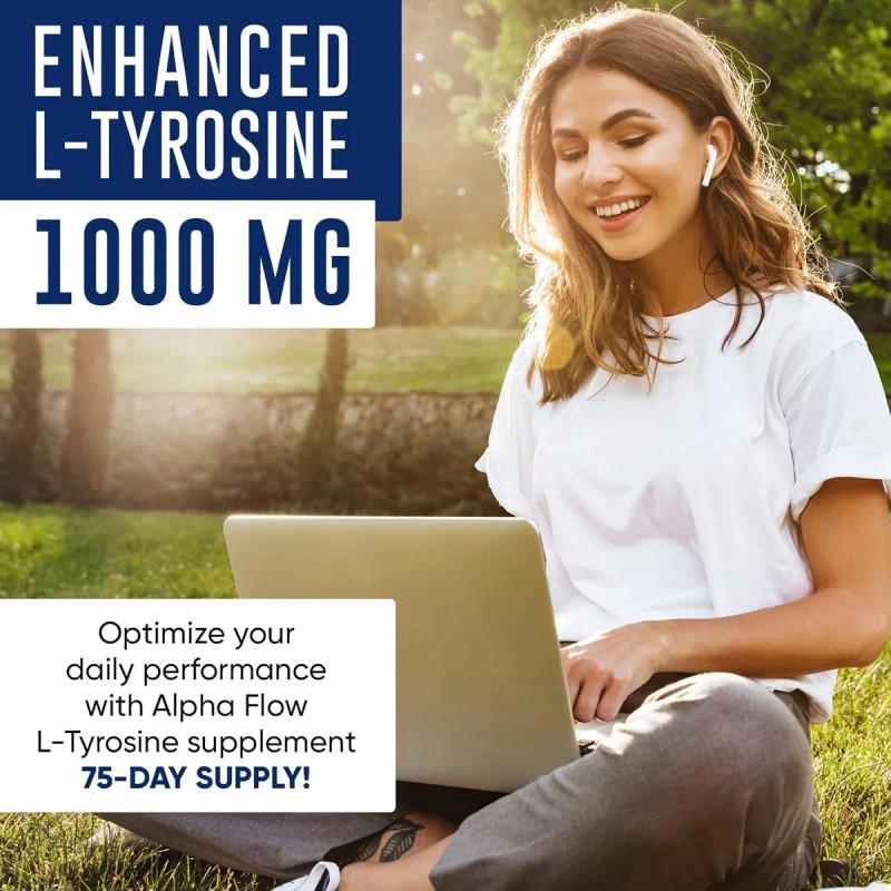 L-tirosina Energa Sostenida Y Manejo Del Estrs 1000 Mg Sin