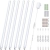 LED Under Cabinet Lighting 6pcs 30cm Seamlessly Linkable Strip Light
