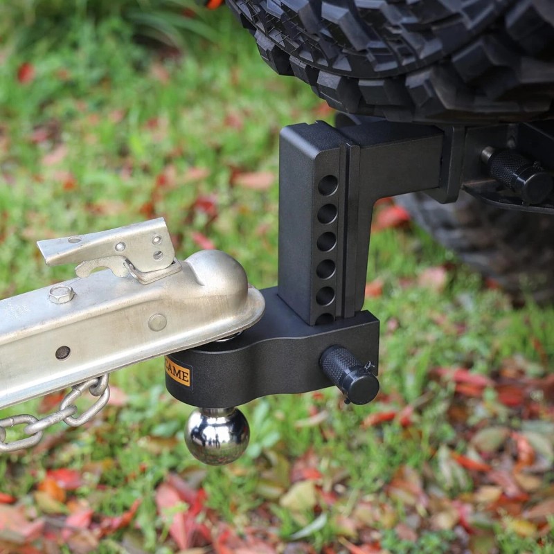 LOCAME Adjustable Trailer Hitch 2-Inch Receiver 6-Inch Drop/Rise Tow Hitch