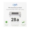PNI Greenhouse WS20 LED Solar lamp for Property Number Lighting,
