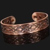 Wide Copper Magnetic Bracelet Men Celtic Pewter Plated Copper Bangle