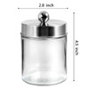 3PC Apothecary Jar Canisters Bathroom Vanity Organizer - Qtip Holder